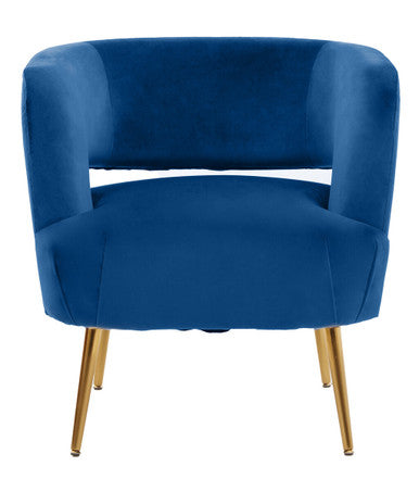 Larissa Blue Velvet Chair