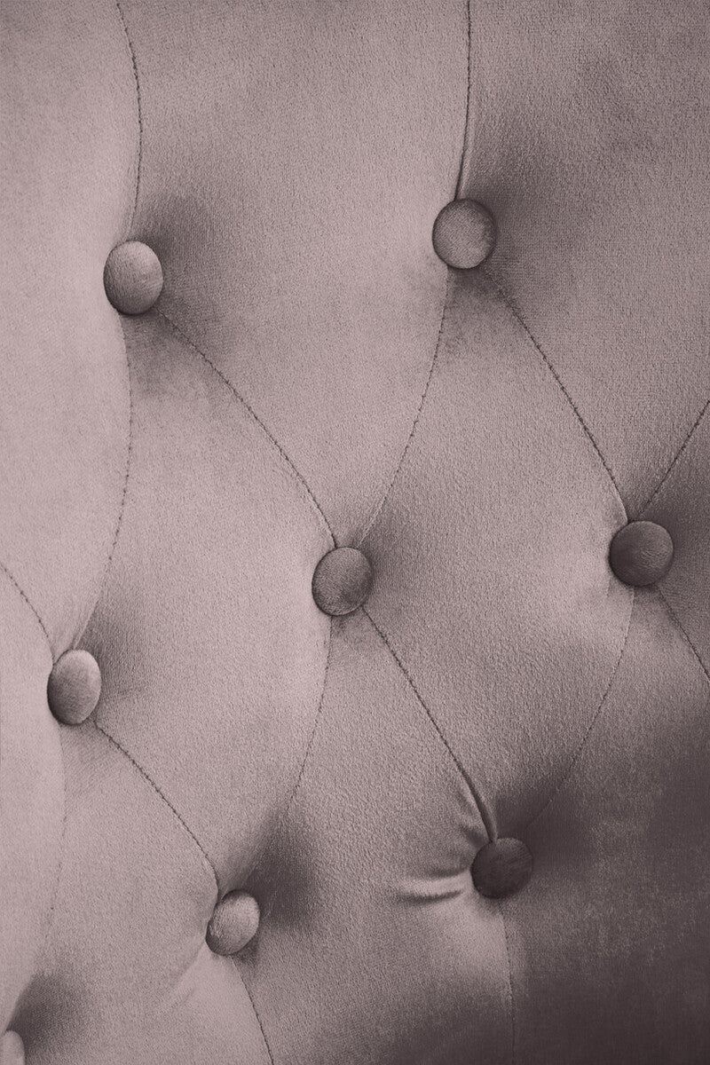 Loretta Mink Velvet Chair With Black Wood Legs - Image 8