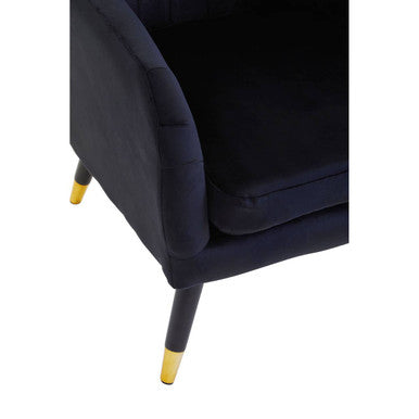 Loretta Black Velvet Accent Chair - image 7