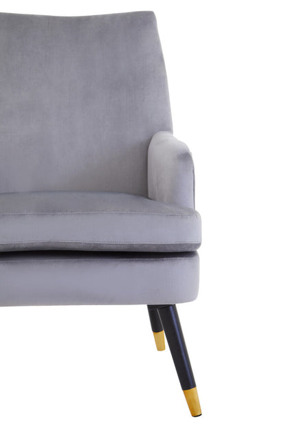 Loretta Mink Velvet Accent Chair
