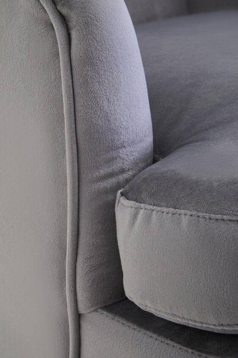 Loretta Mink Velvet Accent Chair