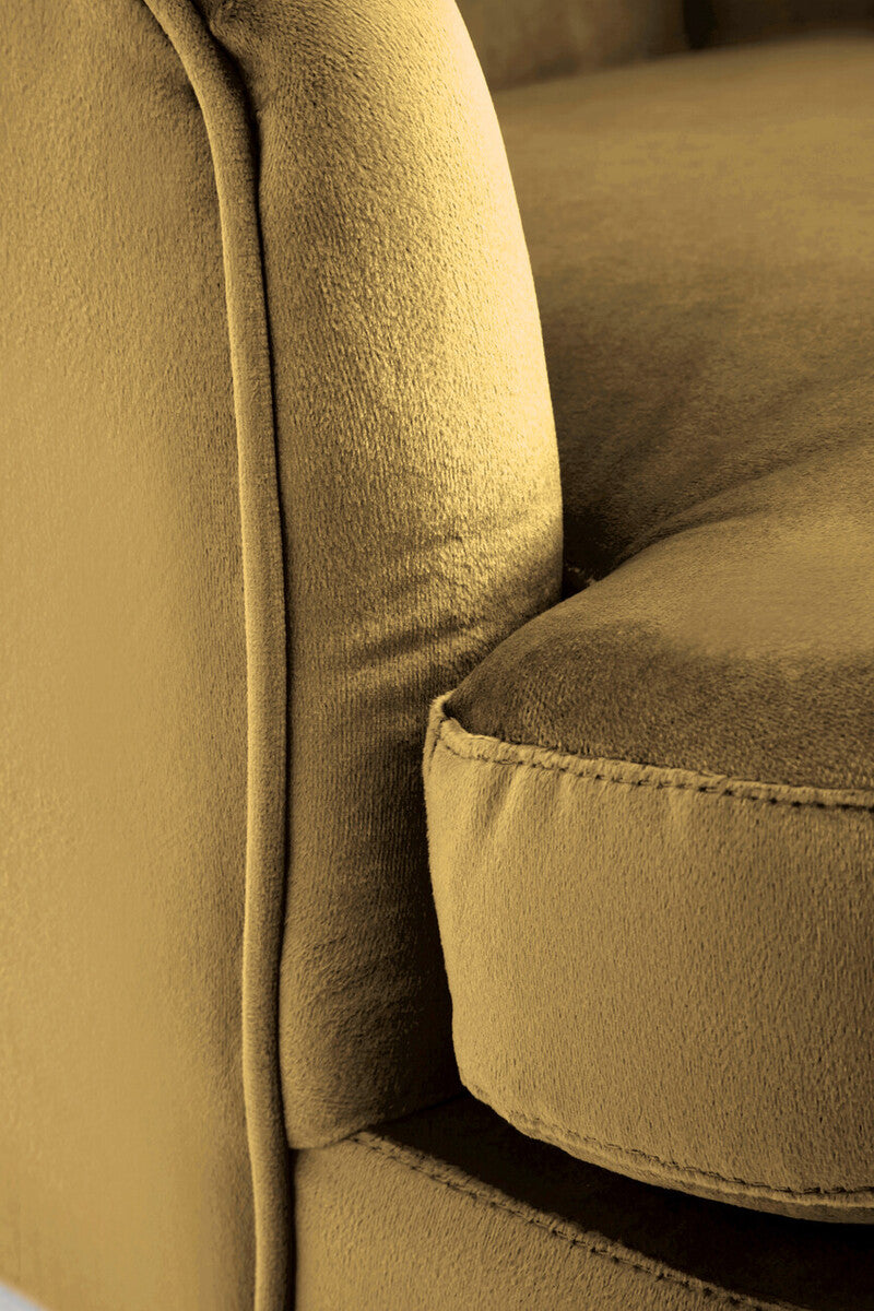 Loretta Pistachio Velvet Armchair With Black Wood Legs