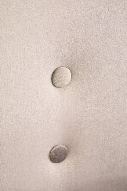 Loretta Stone Velvet Chair With Black Wood And Gold Finish Legs