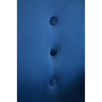 Loretta Midnight Blue Velvet Button Detail Chair