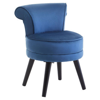 Kids Loretta Midnight Velvet Chair