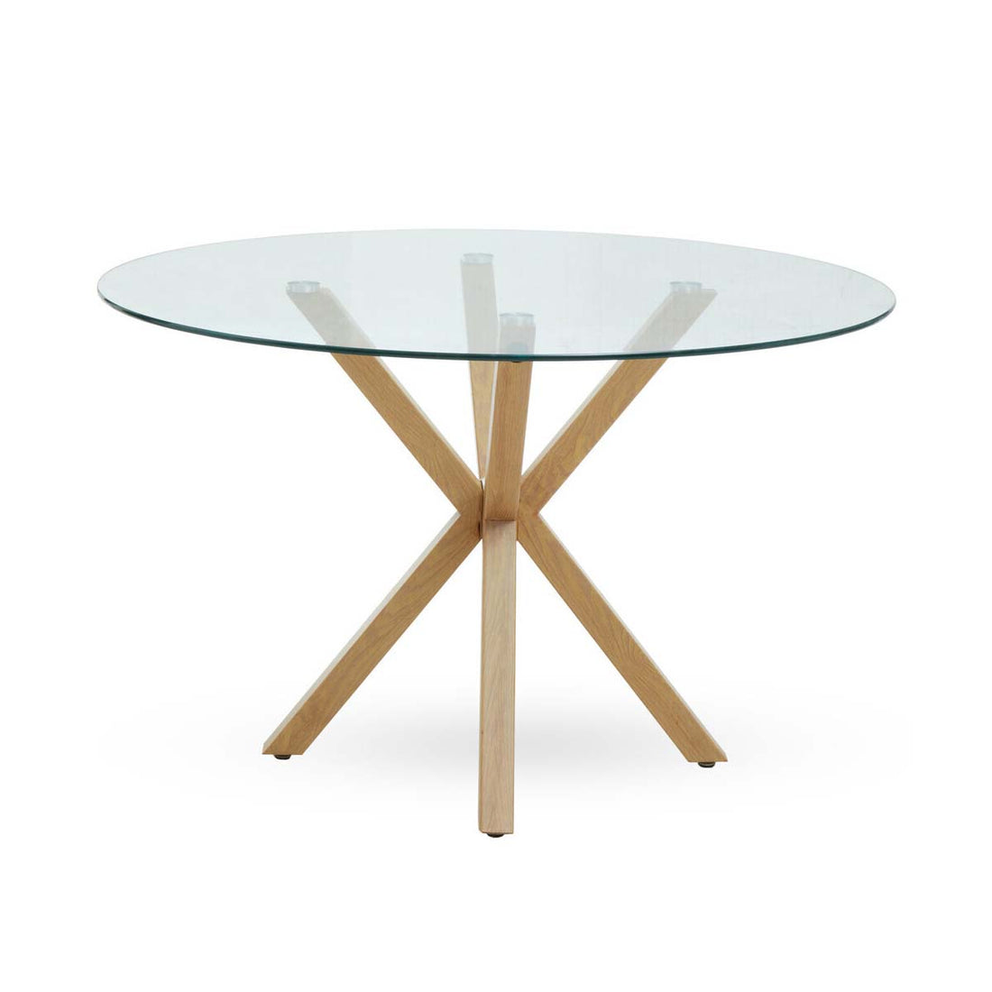 Salford Dining Table With Ash Wood Effect Metal Legs