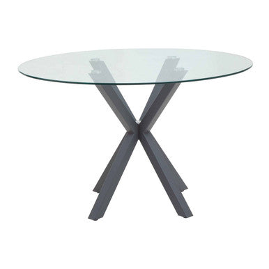 Salford Dining Table With Grey Metal Legs