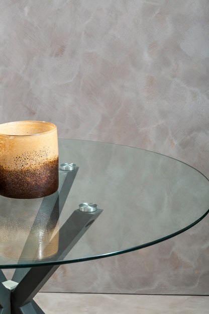 Salford Dining Table With Grey Metal Legs