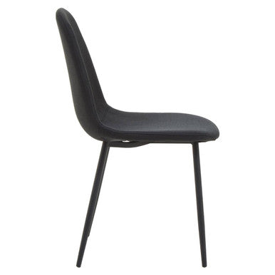 Salford Black Fabric Dining Chair