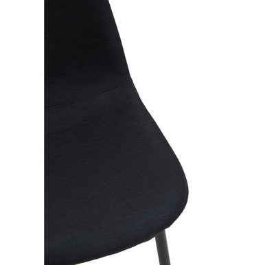 Salford Black Fabric Dining Chair