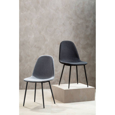 Salford Dining Chair With Grey Powder Legs