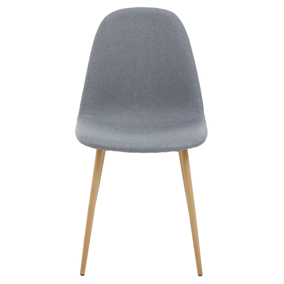 Salford Grey Fabric Dining Chair With Wood Effect Legs
