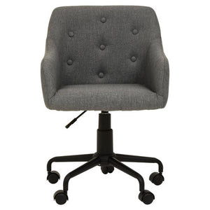 Brent Tufted Grey And Black Home Office Chair