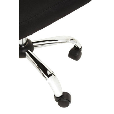 Brent Black And Chrome Home Office Chair