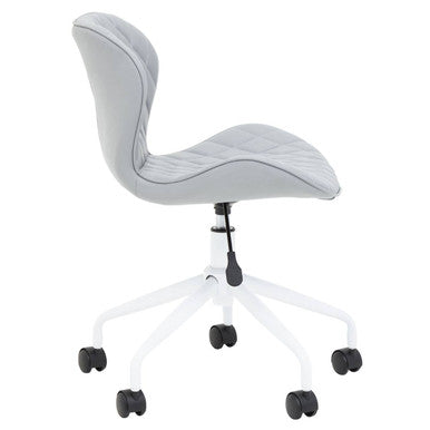 Brent Grey And White Home Office Chair
