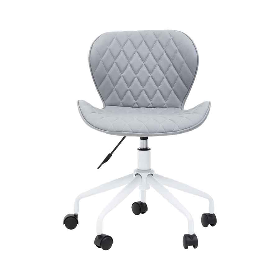 Brent Grey And White Home Office Chair