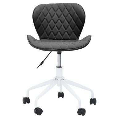 Brent Black And White Home Office Chair