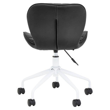 Brent Black And White Home Office Chair