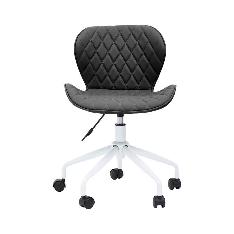 Brent Black And White Home Office Chair