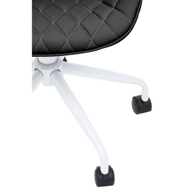Brent Black And White Home Office Chair