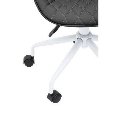 Brent Black And White Home Office Chair