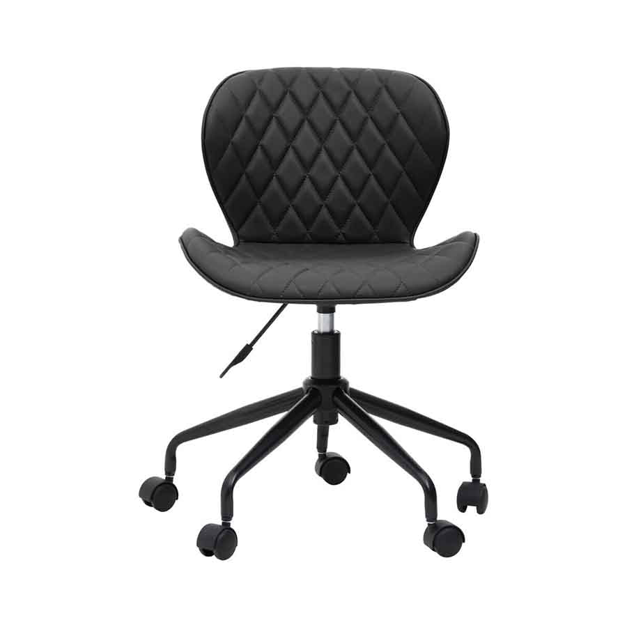 Brent Black Armless Home Office Chair