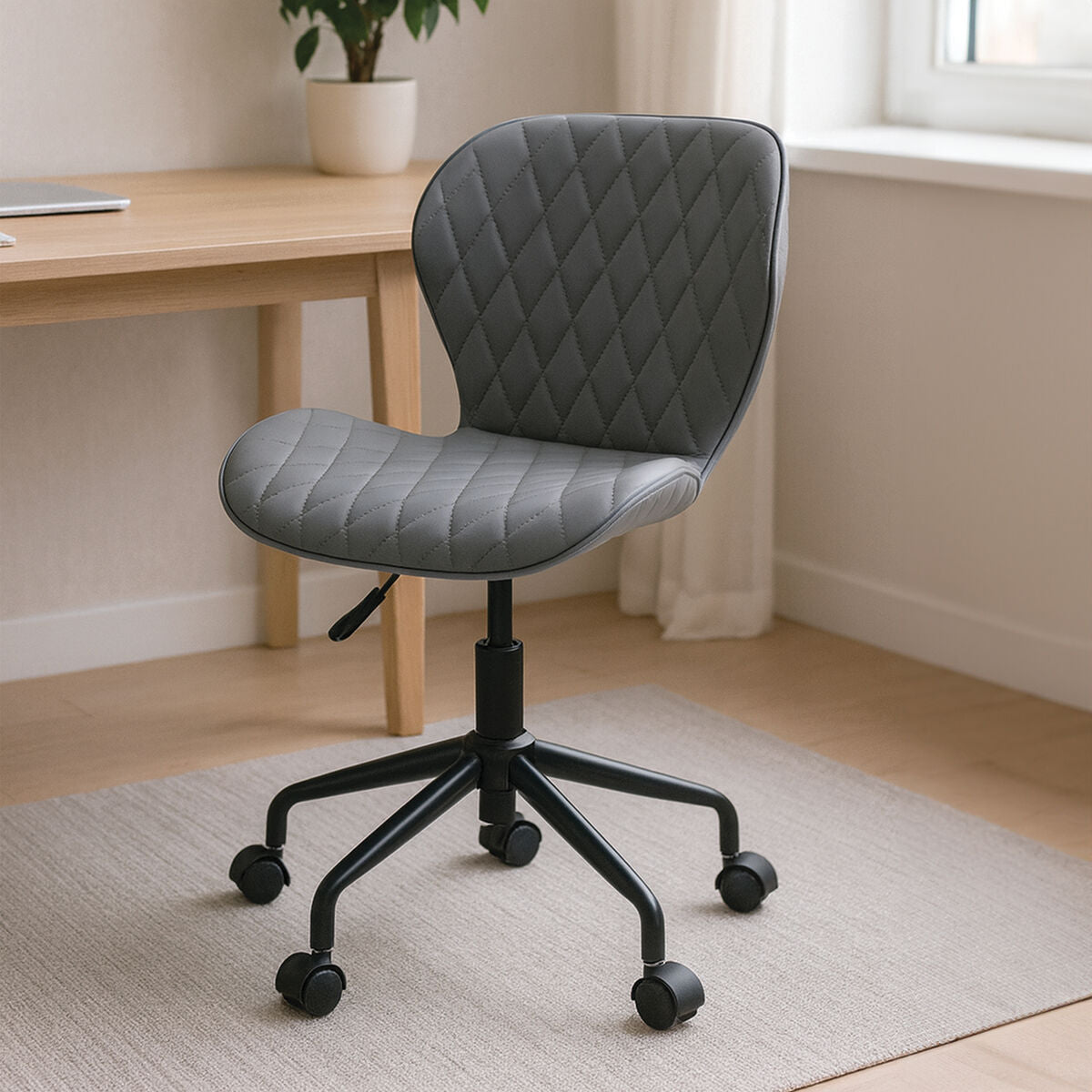 Brent Grey And Black Home Office Chair - image 1