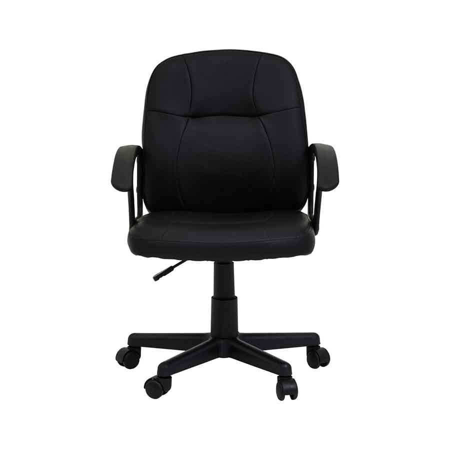 Brent Black Small Home Office Chair