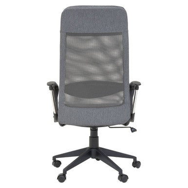 Brent Grey Mesh And Fabric Home Office Chair