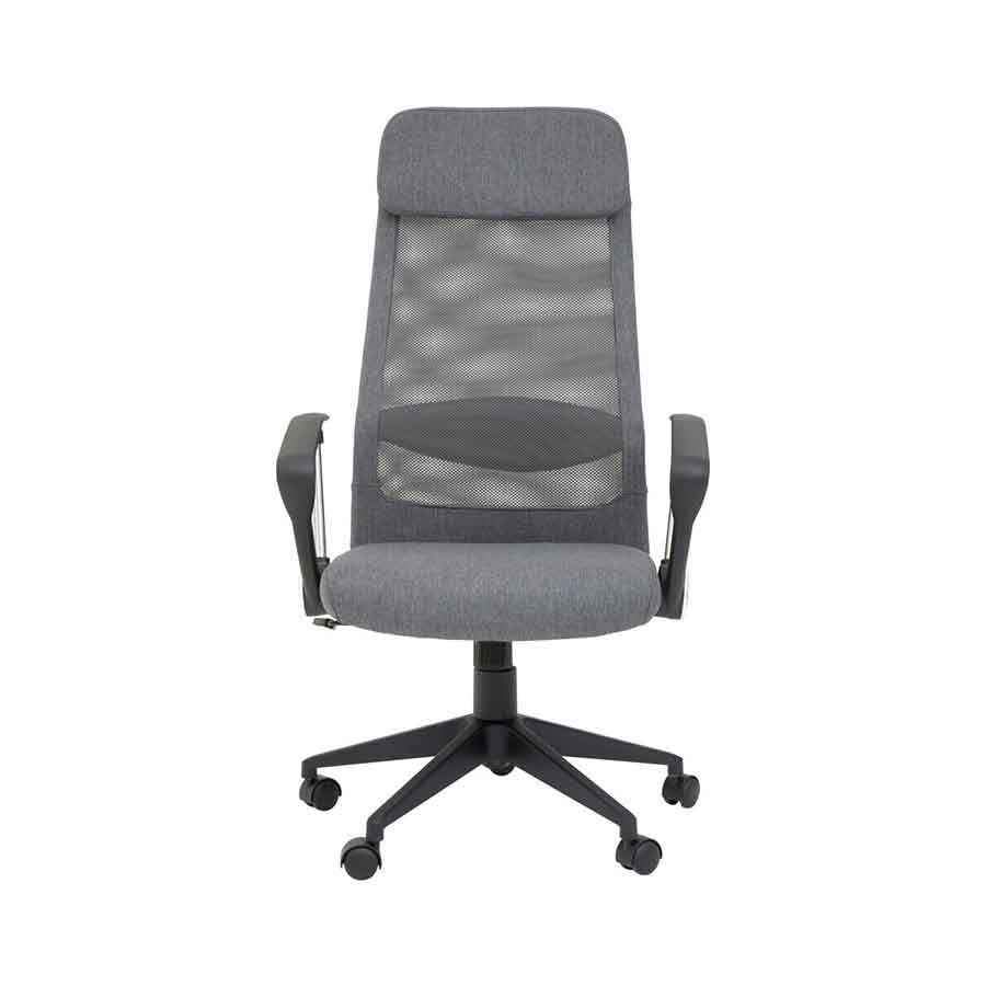 Brent Grey Mesh And Fabric Home Office Chair