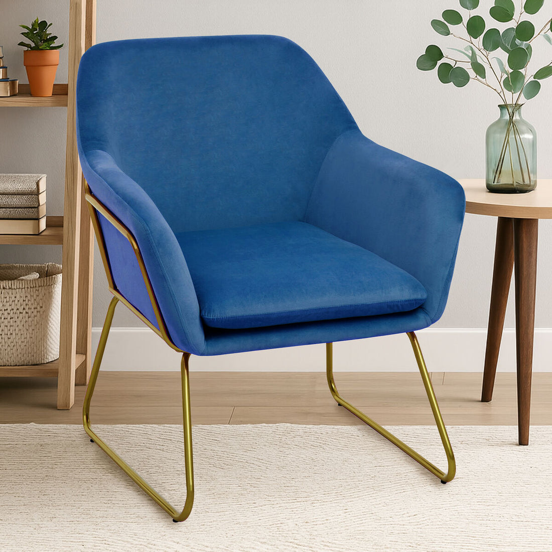 Xander Midnight Velvet Armchair
