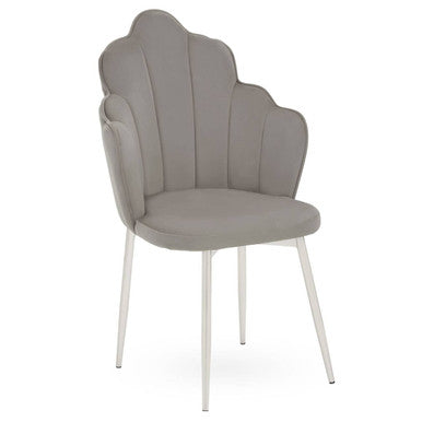 Tian Grey Velvet Chair