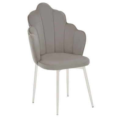 Tian Grey Velvet Chair