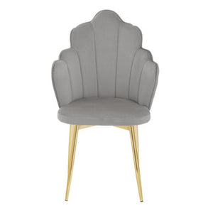 Tian Grey Velvet Dining Chair