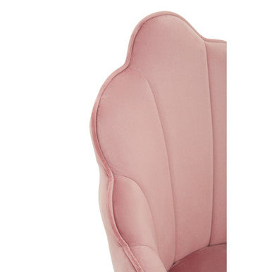 Tian Pink Velvet Dining Chair