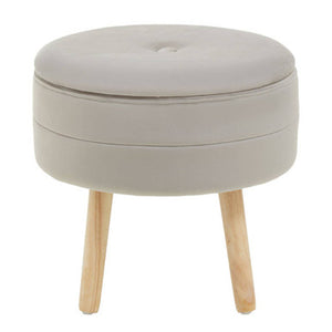 Ivy Mink Velvet Stool