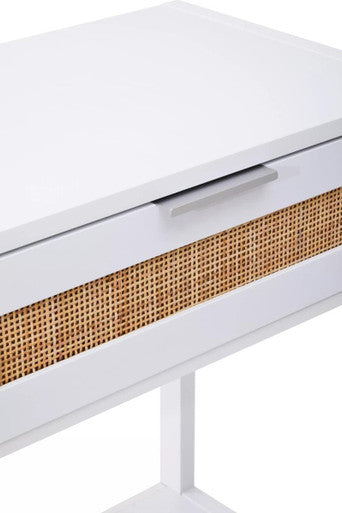 Sherman White Wood Console Table