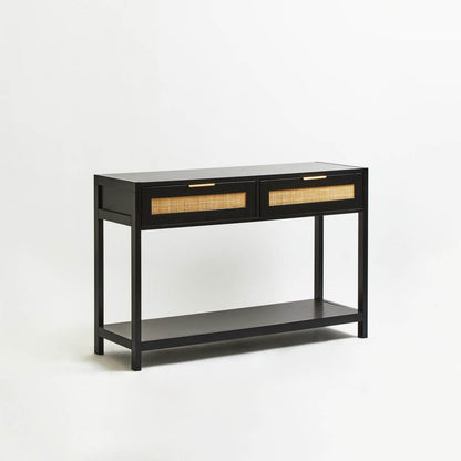 Sherman Black Wood Console Table