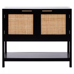 Sherman Black Wood Side Cabinet