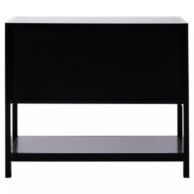 Sherman Black Wood Side Cabinet
