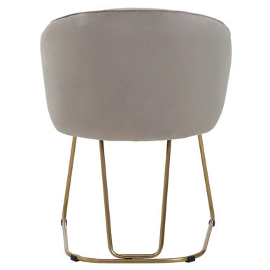 Veneto Mink Velvet Dinner Chair