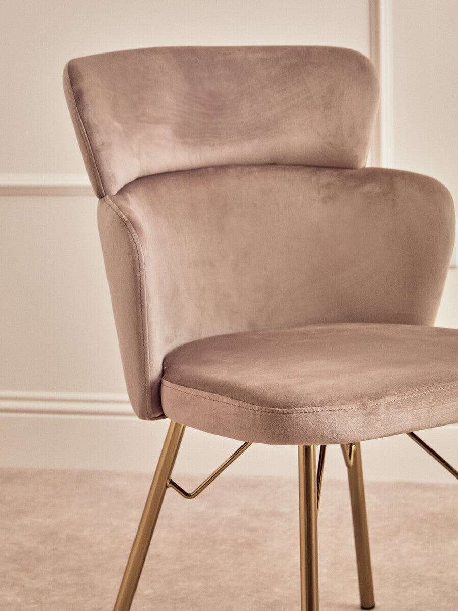 Veneto Mink Velvet Chair