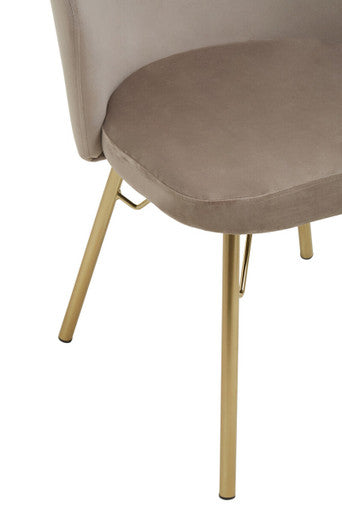 Veneto Mink Velvet Chair