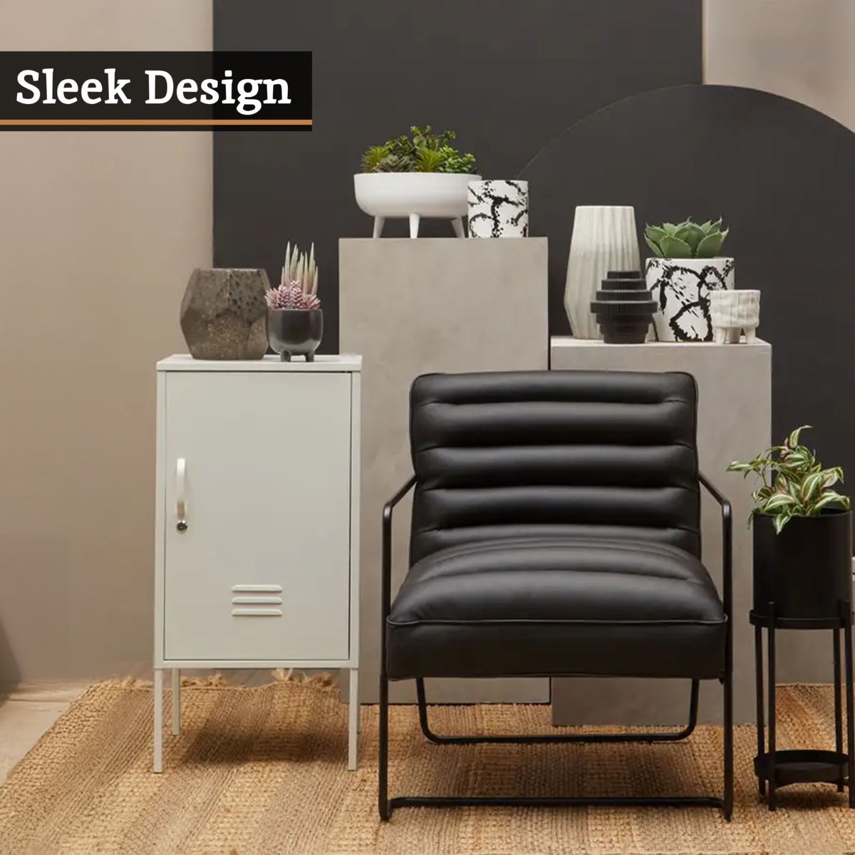 Academy One Door White Cabinet