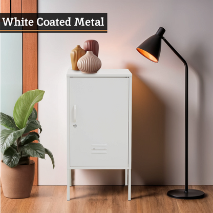 Academy One Door White Cabinet