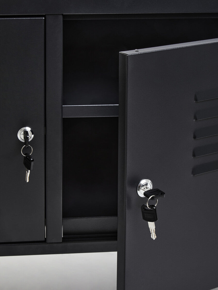 Academy Two Door Black Locker