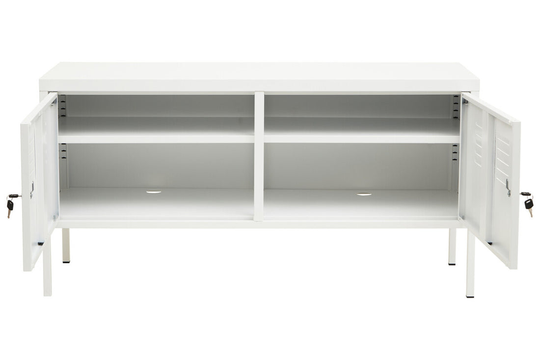 Academy Two Door White Locker Cabinet