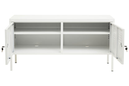 Academy Two Door White Locker Cabinet