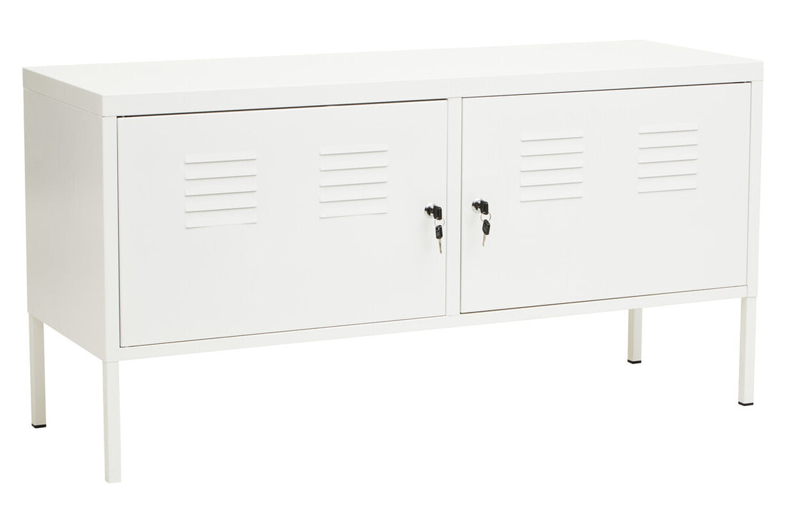 Academy Two Door White Locker Cabinet