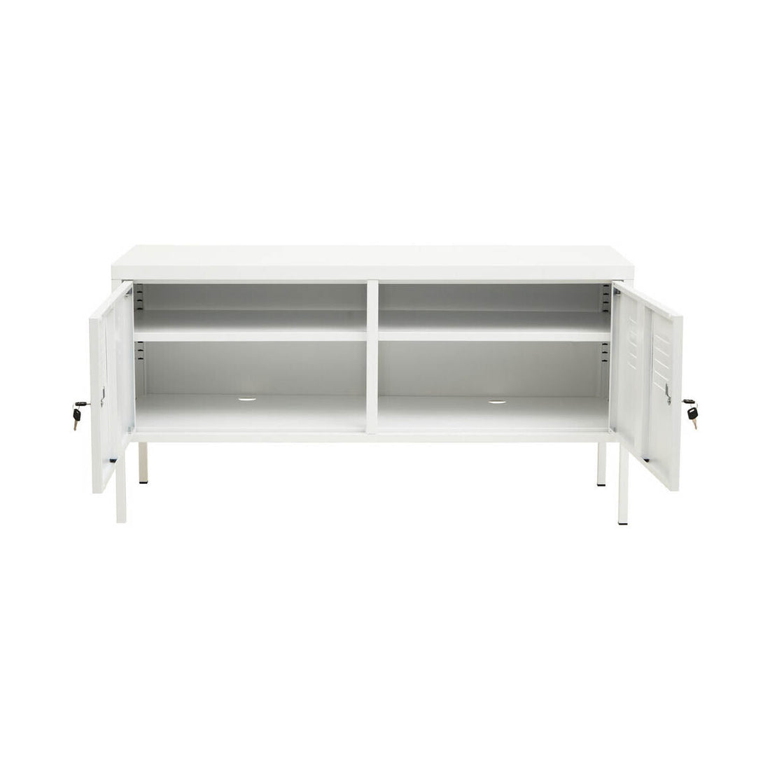 Academy Two Door White Locker Cabinet